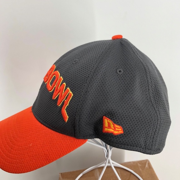 New Era NFL Pro Bowl Cap Orange Black Size M-L Football Embroidered Patch Vented - Picture 4 of 11